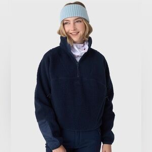 HALFDAYS Women's Pieper Fleece Pullover navy
